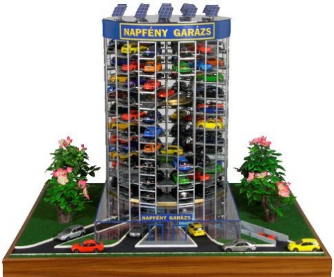 Akár át is helyezhető gépesített parkolótorony