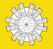 Akár át is helyezhető gépesített parkolótorony