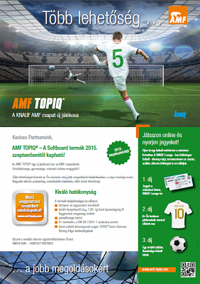 AMF TOPIQ – A Softboard termék 2015. szeptemberétől kapható!