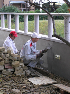 Beton támfalak és támasztékok vízszigetelése