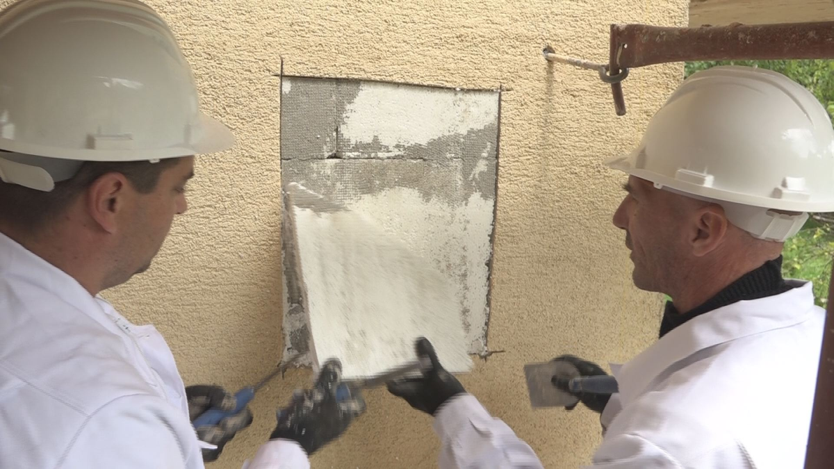 Homlokzati hőszigetelés meglévő hőszigetelő rendszerre