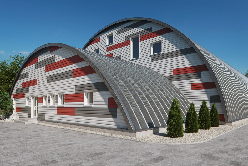 Egyedi és attraktív íves acélcsarnokok