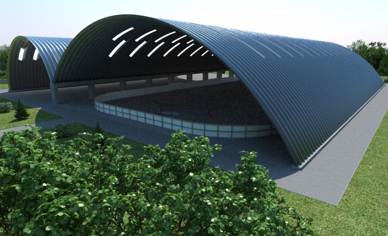 Egyedi és attraktív íves acélcsarnokok