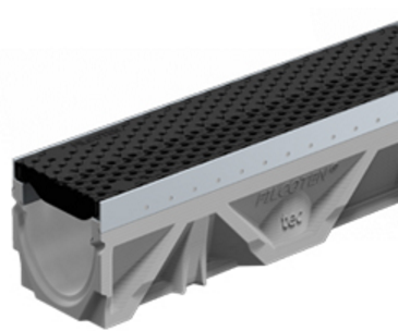 Vízelvezető folyókák speciálisan szálerősített betonból