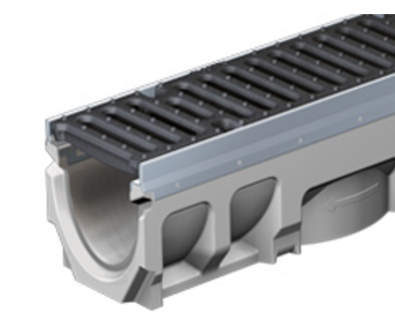 Vízelvezető folyókák speciálisan szálerősített betonból