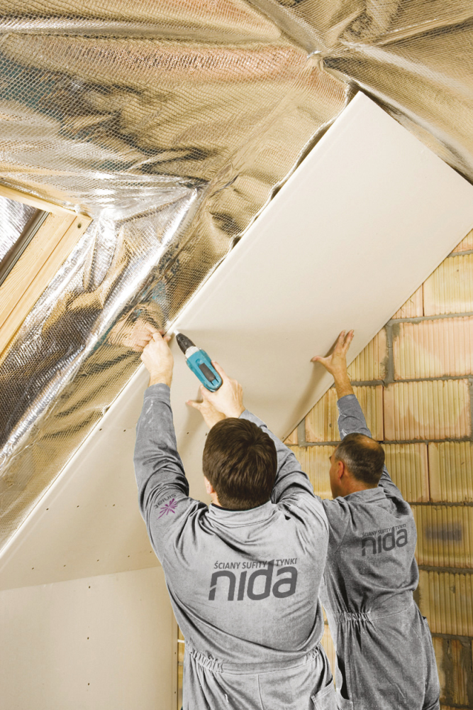 Gipszkarton, tetőtéri igényekhez alakítva