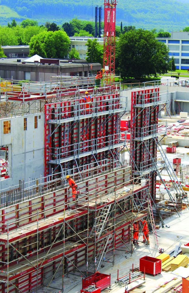 SecuritBasic: biztonsági munkaállvány MEVA falzsaluhoz