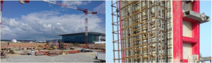 Új terminál látszóbeton felületekkel