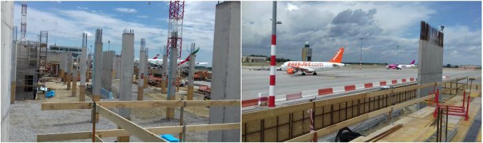 Új terminál látszóbeton felületekkel