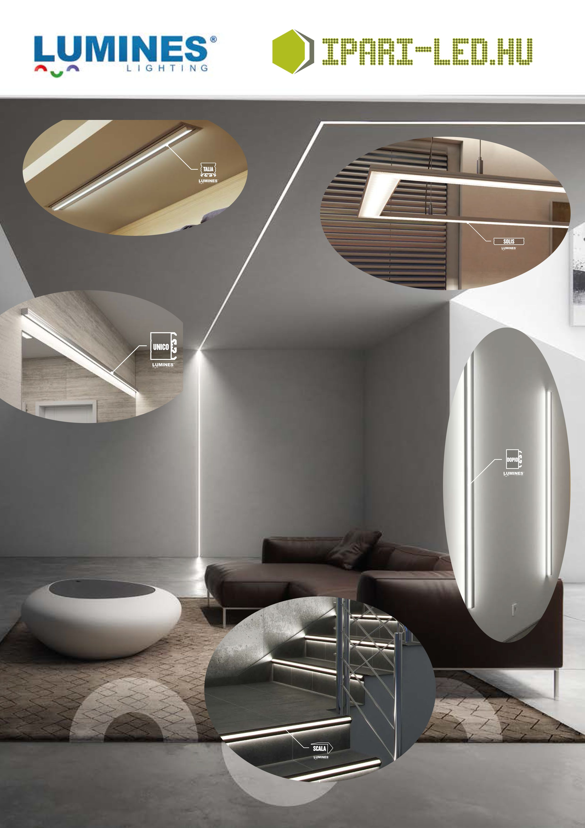 Új építészeti alumíniumprofilok segítik a LED-szalagok beépítését