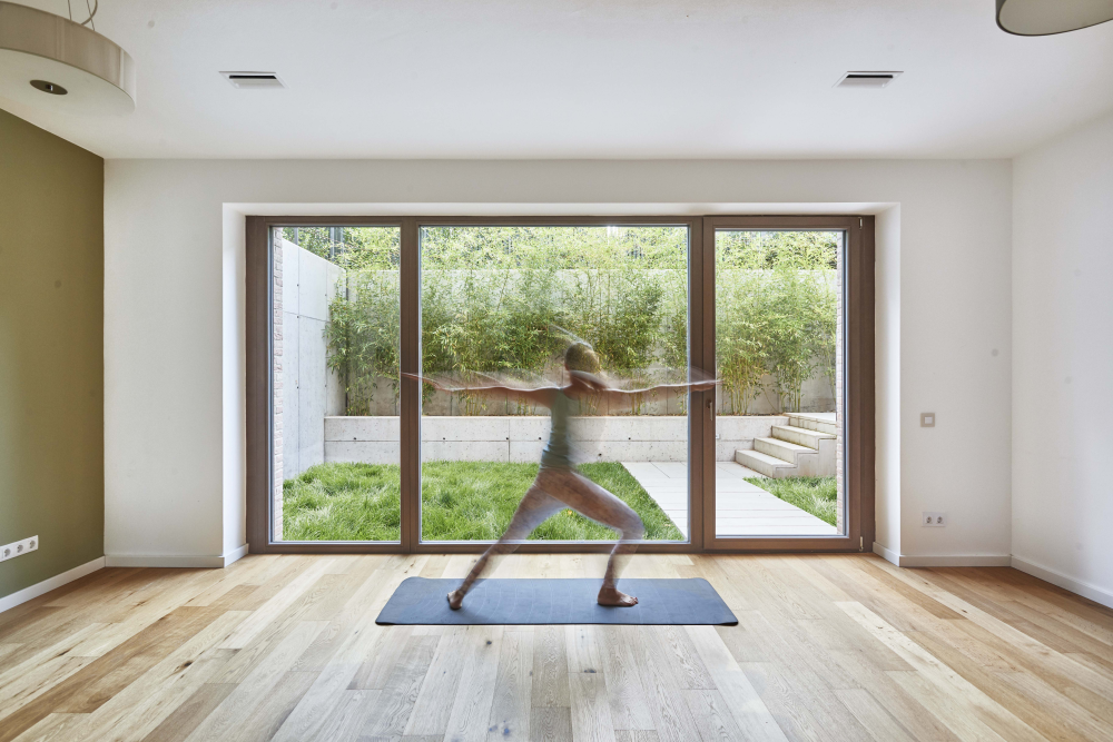 Gondosan komponált terek a házon kívül és belül