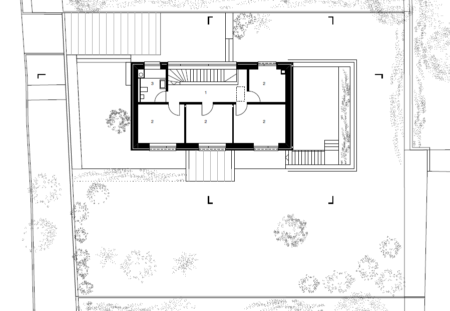 Gondosan komponált terek a házon kívül és belül