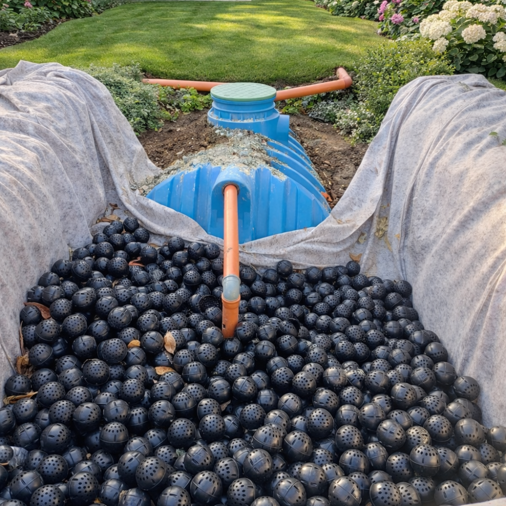 Egyszerű megoldás az esővíz helyben történő elszikkasztására