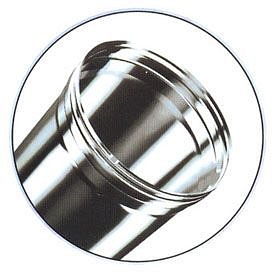 Egyetlen csavarással csatlakoztatható kéménybéléscső