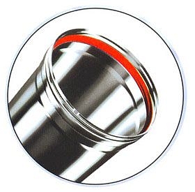 Egyetlen csavarással csatlakoztatható kéménybéléscső