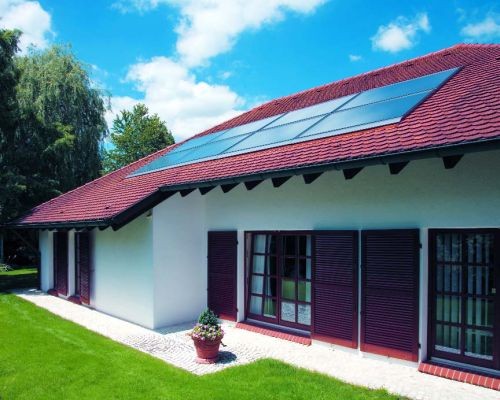 Fűtéskiegészítés és meleg víz napenergiával