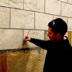 Íves felületek is burkolhatók természetes kövekkel Íves felületek is burkolhatók természetes kövekkel