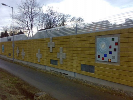 Zajárnyékoló falrendszer fabetonból Zajárnyékoló falrendszer fabetonból