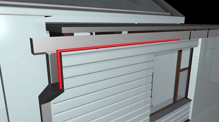 Ereszcsatornák, lefolyók fagyvédelme önszabályozó fűtőkábellel