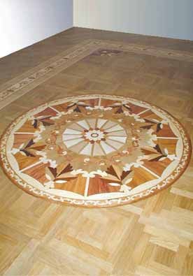 Táblás intarziaparketták akár íves betétekkel is
