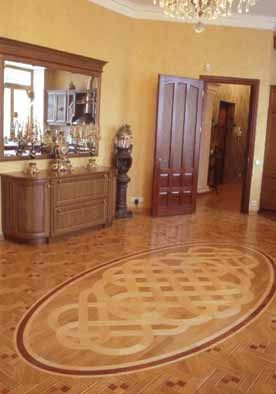 Táblás intarziaparketták akár íves betétekkel is