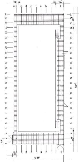 Fedett uszoda vasbeton szerkezeteinek repedései, hibái
