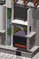 Helytakarékos, sokoldalú és gyorsan telepíthető kémény