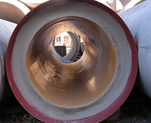 Üvegszálas poliészter béléses vasbeton cső