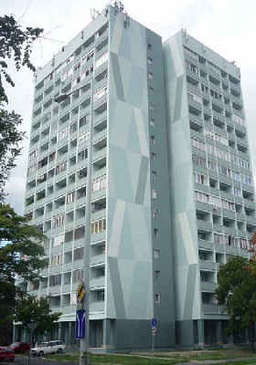 Ásványgyapot szigetelés ötven méter magas épületen Ásványgyapot szigetelés ötven méter magas épületen