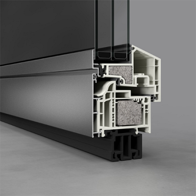 Különféle anyagú ablakrendszerek azonos külső megjelenéssel Különféle anyagú ablakrendszerek azonos külső megjelenéssel