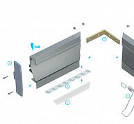 Új építészeti alumíniumprofilok segítik a LED-szalagok beépítését Új építészeti alumíniumprofilok segítik a LED-szalagok beépítését