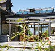 Viktoriánus stílusú, változatos alakú hőhídmentes télikerttető Viktoriánus stílusú, változatos alakú hőhídmentes télikerttető